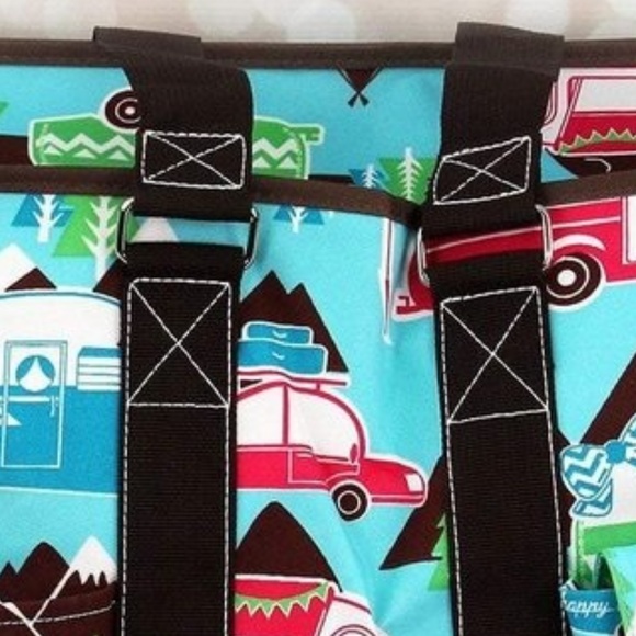 HAPPY CAMPER EVERYDAY LRG ORGANIZER TOTE W/ZIP TOP - Picture 3 of 3